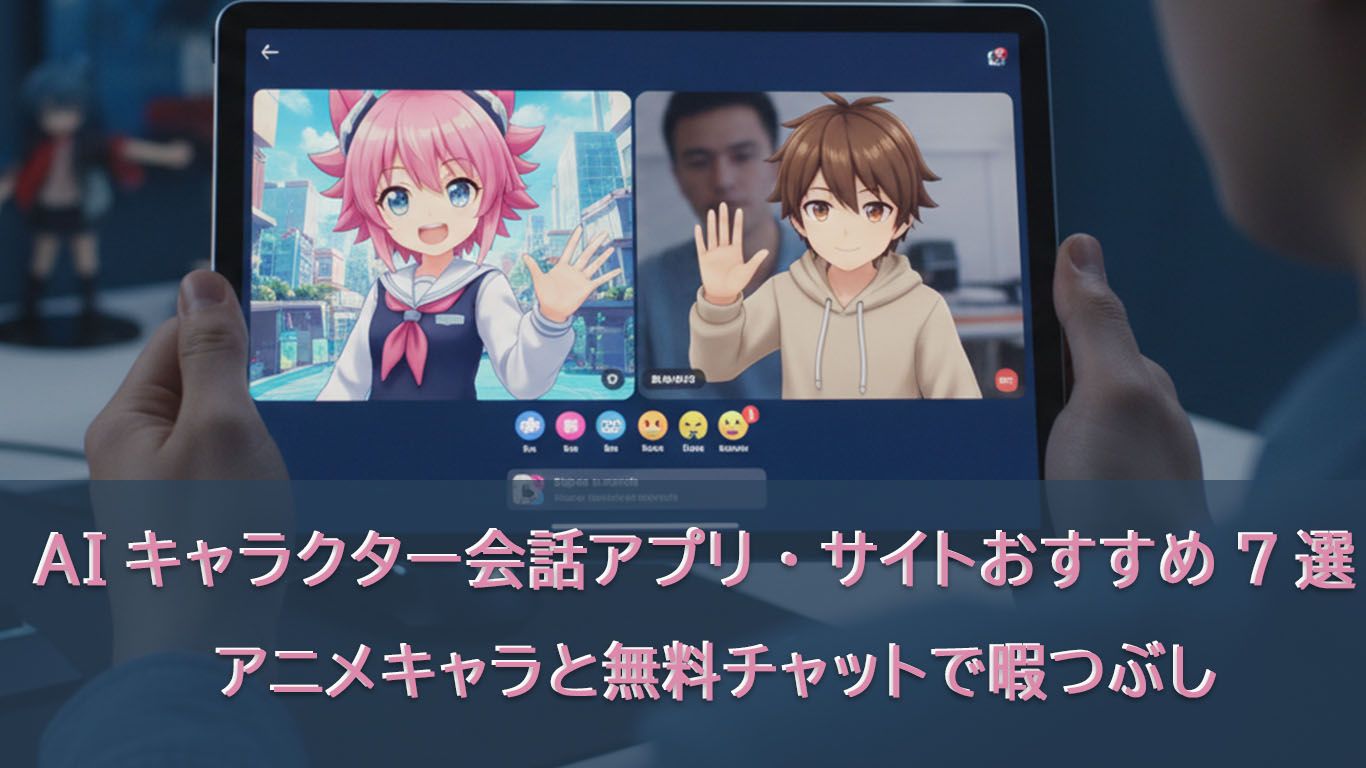 AIキャラクター会話アプリ・サイトおすすめ8選！アニメキャラと無料チャットで暇つぶし