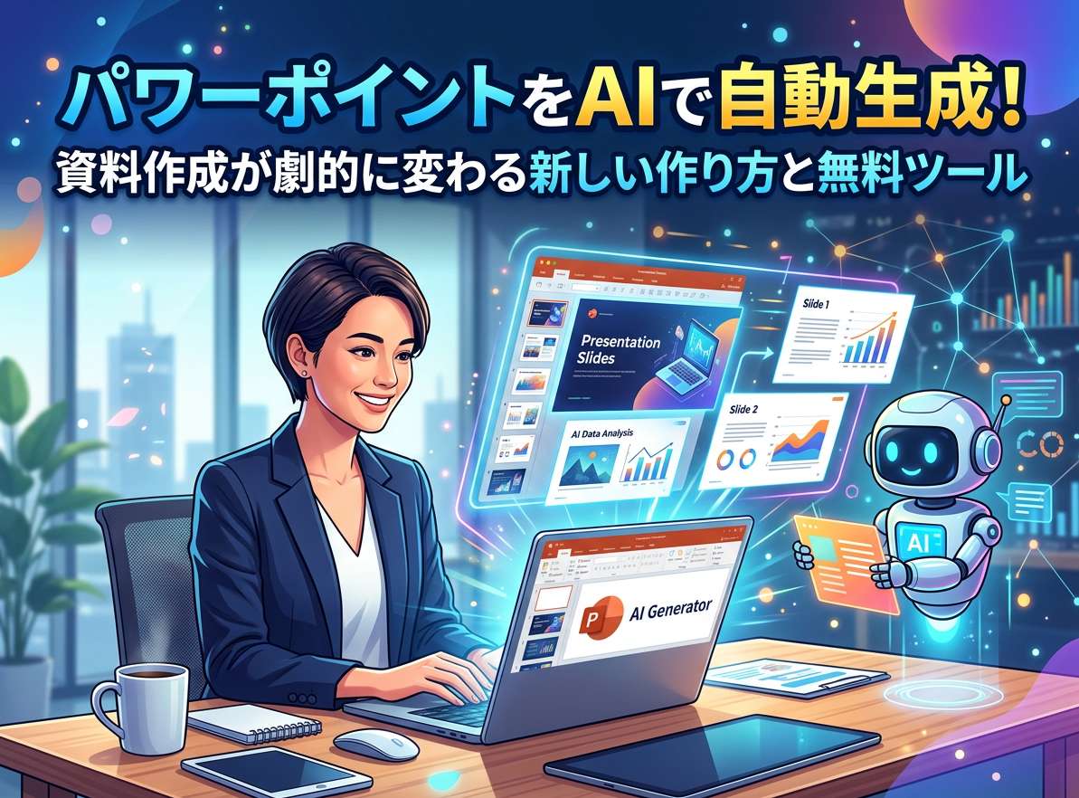 【2026最新】AIパワポ作成ツールおすすめ9選！無料でパワーポイント自動生成