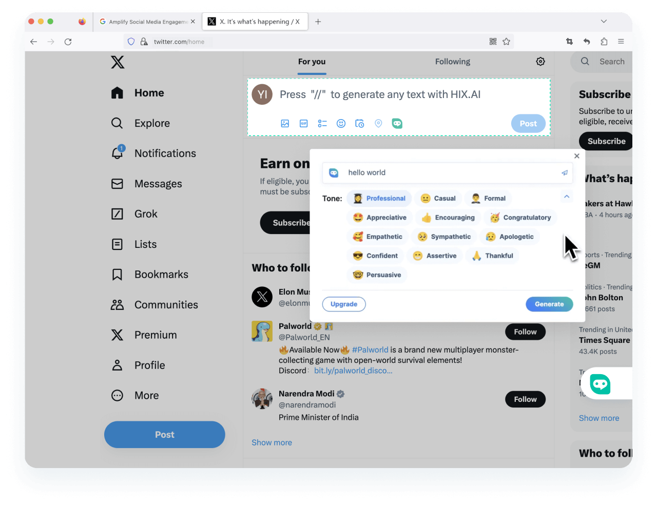<span class="text-[#00D3B6]">Verstärken Sie</span> das Social-Media-Engagement mit Firefox
