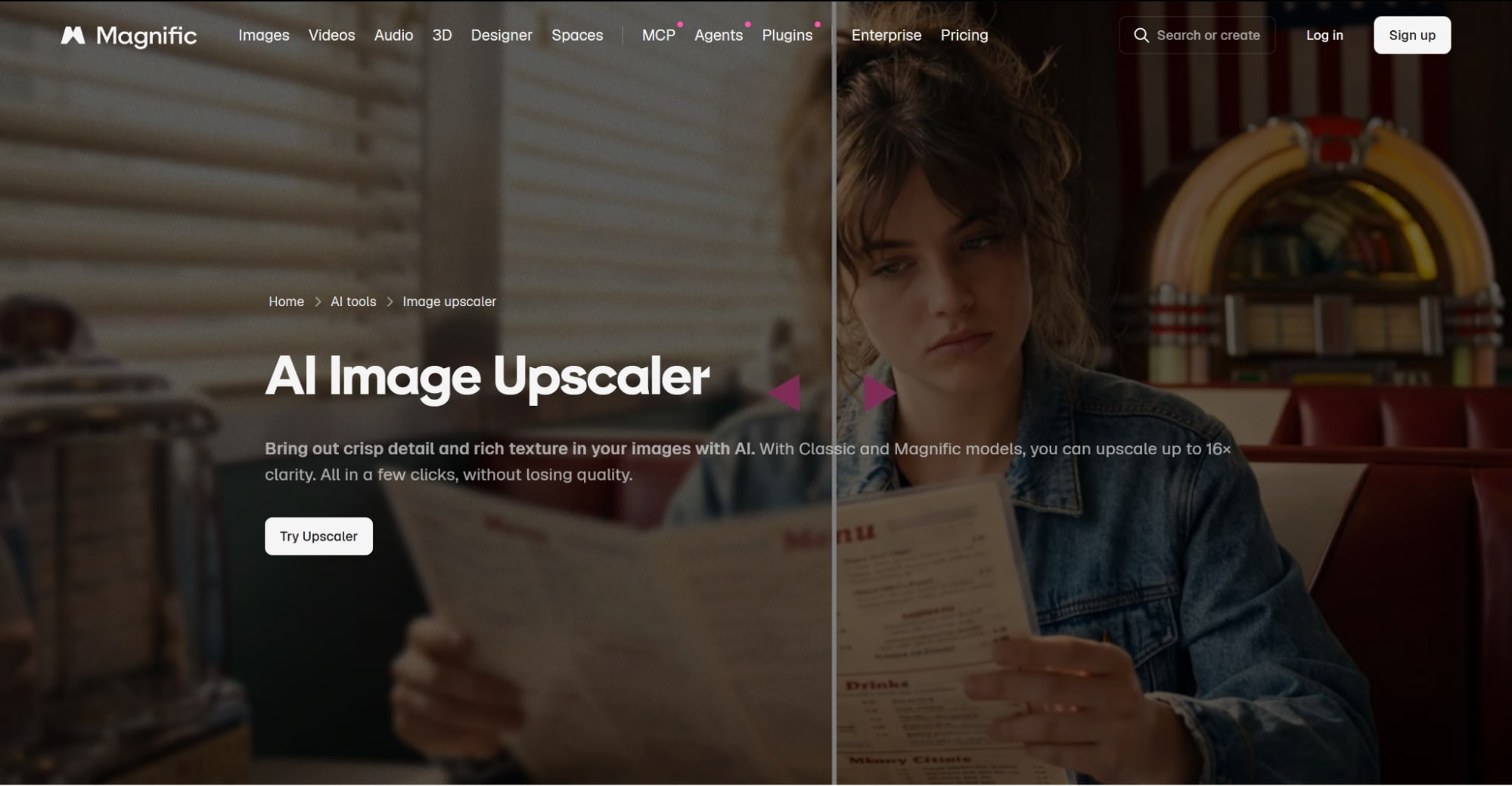 upscaler di intelligenza artificiale generativa