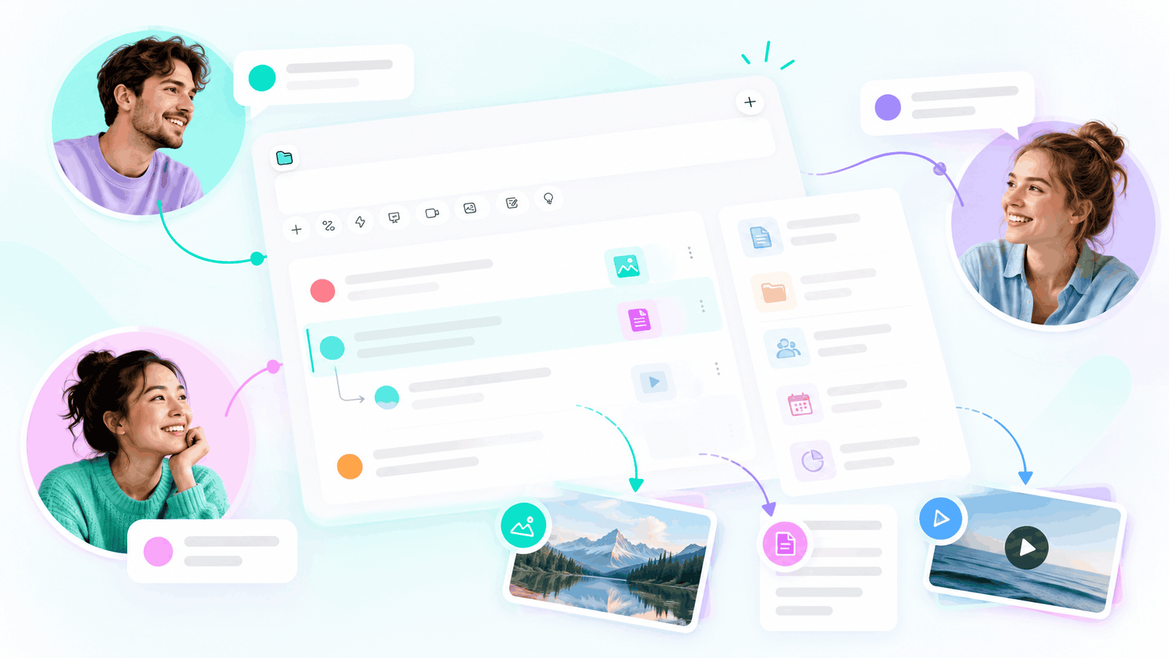 Collaboration à plusieurs membres
