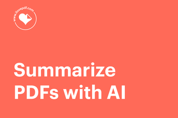 How to summarize a PDF with AI